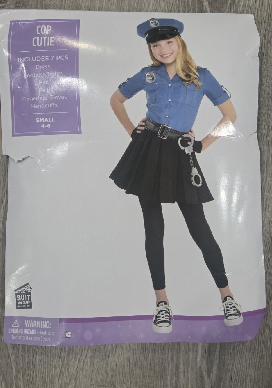 Girls Police Costume Dress
